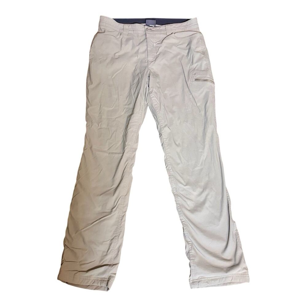 Eddie Bauer Rainier Women’s Fleece Lined Pants Soft Sz 10 Khaki w/Gray Lining